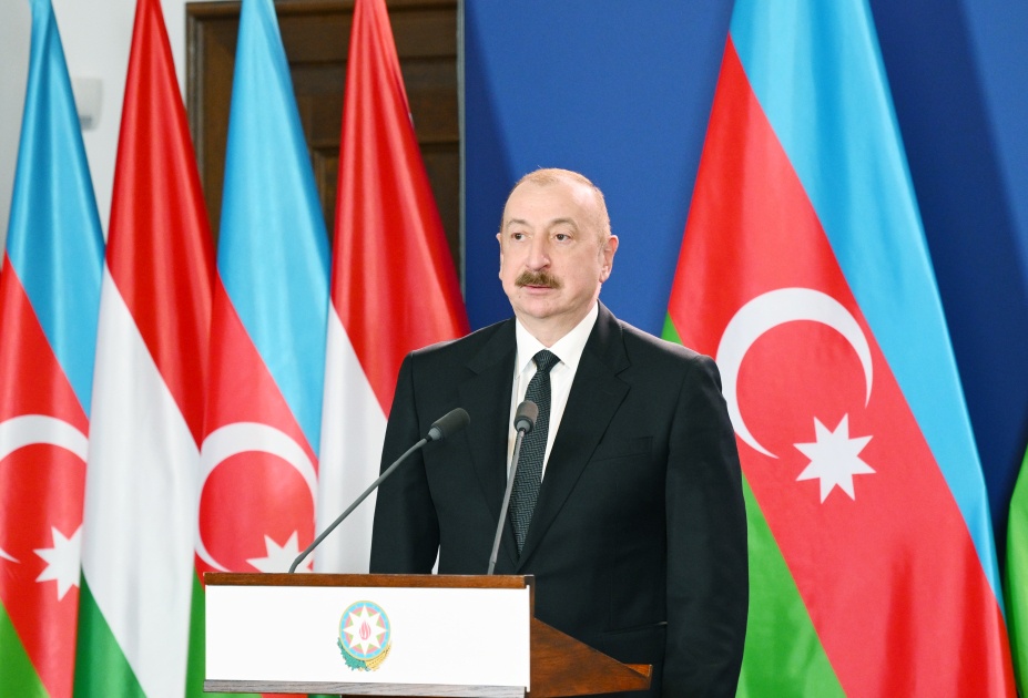 President Ilham Aliyev, PM Viktor Orbán make press statements (PHOTO/VIDEO)