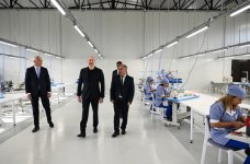President Ilham Aliyev attends opening of "LATIFA" Lachin Garment Factory (PHOTO/VIDEO)