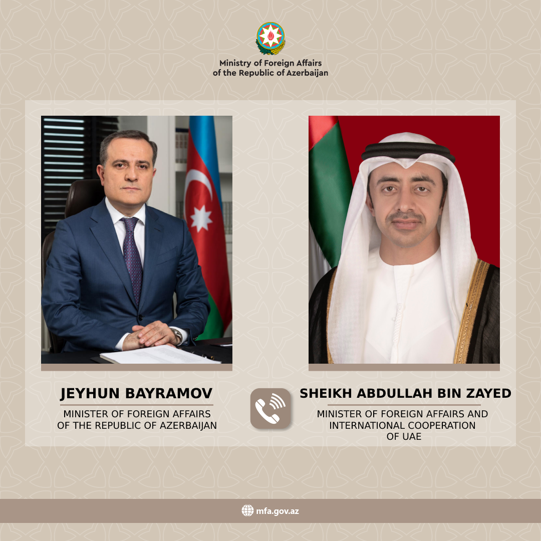 Azerbaijani and UAE foreign ministers brainstorm regional security landscape